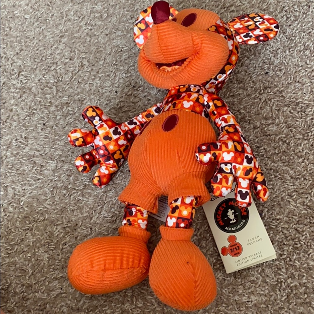 Mickey monthly stuffed animal